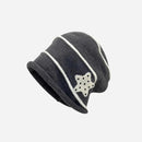 Stripe Knitted Pile Hats for Women Autumn and Winter Warm Ear Protection Cute Beanies
