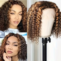 Lace Front Wig Human Hair Pre Plucked Honey Blonde Wear and Go Glueless Wig
