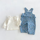 Girls' Lace Overalls Autumn Baby Casual Pants Children's Autumn Pants