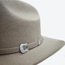 Wool Western Curved-brimmed Cowboy Hats Solid Color Woolen Felt Hat Fedora Caps