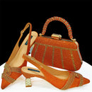 Lastest Italian Design Ladies Shoes with Matching Shoes and Bag Set