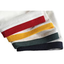 Summer Short Sleeved T-Shirt Men Simple Solid Cotton All Match Casual Round Neck Threaded Half Sleeved Bottoming Shirt