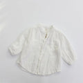 Baby Boy Girl Cotton Linen Shirt Infant Toddler Spring Autumn Outfit Baby Clothes