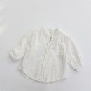 Baby Boy Girl Cotton Linen Shirt Infant Toddler Spring Autumn Outfit Baby Clothes