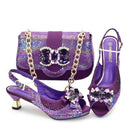 Lastest Italian Design Ladies Shoes with Matching Bag Set Shoes and Bag Set