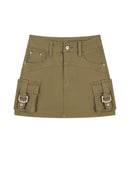 Women's Denim Skirt Vintage High Waist Mini Skirt Streetwear Girls Jean Skirt Summer Clothes