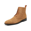 Retro Men Boots Genuine leather Men's ankle boots Handmade suede Men's leather shoes