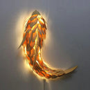 Nordic Modern Bamboo Led Wall Lamp Handwoven Big Fish Wall Lamp Living Room Art Wall Home Decoration