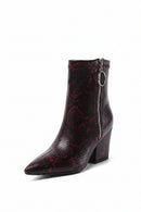 Women Ankle Boots Casual Office Lady Pointed Toe Zipper Short Boots