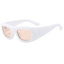 Square Sunglasses Stripe Frame Hip Hop Sun Glasses Unique Punk Shades Outdoor Eyewear