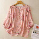 Floral Shirts Blouses For Women Casual Loose Top Summer