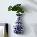 Ceramic vase antique flower container lucky bamboo living room and home decoration wall hanging