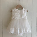 Baby Girl Princess Flower Dress Romper Infant Toddler Child Birthday Wedding Baby Clothes 0-5Y