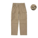 Spring Oversize Warm Fleece Liner Corduroy Cargo Pants Trousers