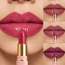 Hydrating Cherry Red Lipstick Matte Glossy Finish Lip Tint Bean Paste Highly Pigmented Shine Brighten Full Lip Makeup