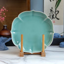 Home combination dish plate begonia flower shaped plate ceramic plate