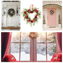 Heart Flower Wreath Valentines Day Decorations Wreath Red Rose Heart Wreath Floral Rose