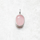 Pendants Pink Oval Opal Stone Winter Jewelry Europe 925 Sterling Silver Accessories Gift For Women