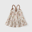 Children's dress with teddy bear pattern on a white background, Obroi
