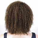 Curly hair style on a white background, Obroi