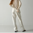 White Jeans Women High Waist Straight Leg Wide Leg Pants Trousers