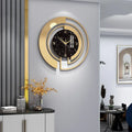 Nordic Light Luxury Metal Wall Clock Fashion Design Large Home Decoration Pendant Wall Hanging Clock