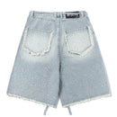 Denim Shorts Men Streetwear Shorts Black Denim Shorts