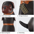 Genuine Leather Handmade Creative Dog Ornaments Bulldog Cartoon Crafts Animal Furniture Decoration Gifts