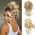 Curly Claw Clip Hair Bun Extension Synthetic Hairpiece for Women Mixing Wavy Chignon Ponytail for Daily Wear