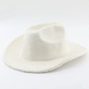 Carnival Outdoor Western Cowboy Top Lamb Woolen Hat Warm Autumn And Winter Jazz Hat