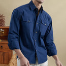 Luxury Solid Pocket Men Shirts Shirt Social Party Dress Shirt Men Clothing
