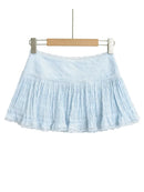 Women Sweet Lace Patchwork Mini Skirt  Short Skirts