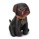 Genuine Leather Handmade Creative Dog Ornaments Bulldog Cartoon Crafts Animal Furniture Decoration Gifts