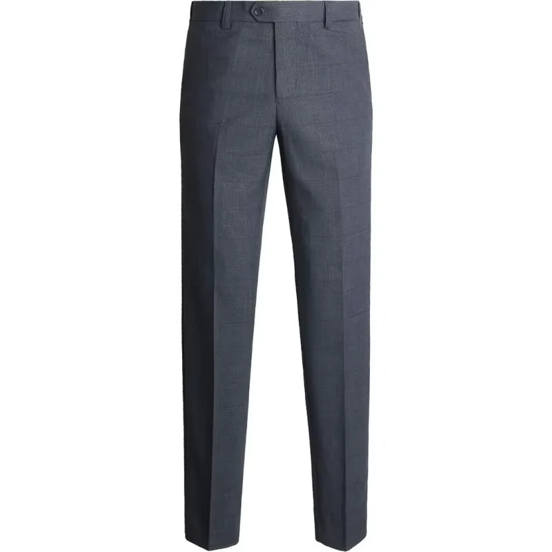 Obroi Gray dress pants on a white background