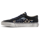Navy blue sneaker with floral pattern on a white background, Obroi
