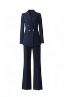 Women's Suit Blazer Pants Sets 2 Piece Outfits Elegant Chic Spring Autumn Woman Trouser Set Formal Clothes