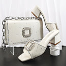Women Shoes and Bags To Match Set Pumps Matching Shoe and Bag Set for Party shoes