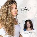 26" Real Human Hair Weft Extensions Ombre Blonde Human Hair Weft Water Wave Bundles Off 100g/Pc