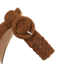 Women Sandals Peep Toe Thin Heels 11cm Buckle Strap Flock Female Shoes