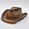 Straw Hat Summer Outdoor Travel Beach Hats Tassels Western Cowgirl Sunshade Hats