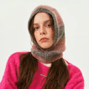 Winter Wool Women Hat Unisex Knitted Hooded Caps Outdoor Warm One-Piece Neck Collar Beanies Hats for Girls