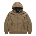 Zip Up Hoodie Coat Functional Tactical Hooded Sweatshirt Streetwear Hoodies