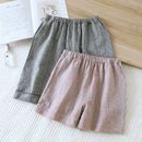 Summer couple shorts woven women thin loose pocket shorts home pants