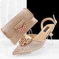 Wedding Shoes and Bag Set Italian Shoes with Matching Bags lady party