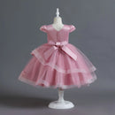 Flower Girls Lace Bridesmaid Dress Kids Princess Wedding Prom Pageant Birthday Party Tulle Dresses