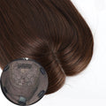 8x8inch Silk Base Human Hair Toupee 12inch Same Length Double Drawn Jewish Topper Natural Scalp Hairpieces