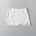 Lace Splicing Bag Hip Half Body Skirt Women Summer Short Skirt