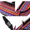 Women Waist Bag Fabric Fanny Pack Vintage Phone Bag Pouch Waist Bags for Travel