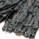 Feather tassel denim retro casual shorts