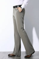 Men Spring Summer Leisure Flared Leg Trousers Men Business Casual Pants Male Bell Bottom Pant